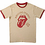 Rolling Stones tričko, US Tour '78 Ringer Natural & Orange, pánské