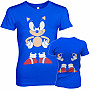 Sonic The Hedgehog tričko, Front & Back Girly Blue, dámské
