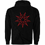 Slipknot mikina, 9 Point Star Zipped BP Black, dámská