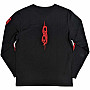 Slipknot tričko dlouhý rukáv, Skeleton Flag BP Black, pánské