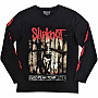 Slipknot tričko dlouhý rukáv, Skeleton Flag BP Black, pánské