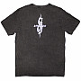 Slipknot tričko, Album Splatter Stone Wash BP Charcoal Grey, pánské