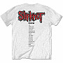 Slipknot tričko, Iowa Track List BP White, pánské