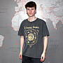 Smashing Pumpkins tričko, Celestial Sun Stone Wash Charcoal Grey, pánské