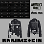 Rammstein bunda, Metal Patches Zip BP Black, dámská