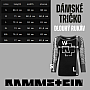Rammstein tričko s dlouhým rukávem, Rotes Licht BP Red & Black, dámské