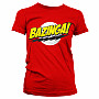 Big Bang Theory tričko, Bazinga Super Logo Girly Tee, dámské