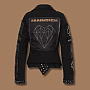 Rammstein bunda, Metal Patches Zip BP Black, dámská