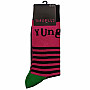 Yungblud ponožky, Logo & Stripes Black, unisex - velikost 7 až 11