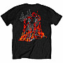Yungblud tričko, Weird Flaming Skeletons BP Black, pánské