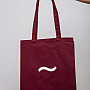 Lake Malawi Tote Bag, When A Wave (Burgundy)